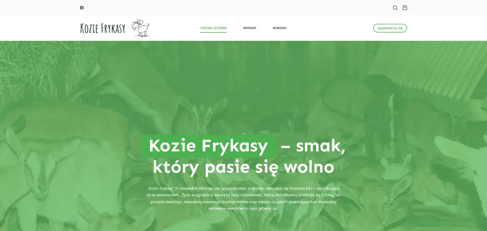 KozieFrykasy.com — Realizacja ONEXO (Strona WWW)